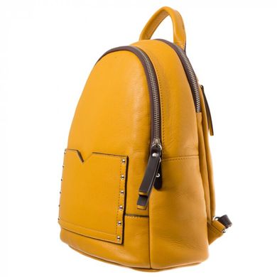 Класичний рюкзак з натуральної шкіри Gianni Conti 583675-mustard