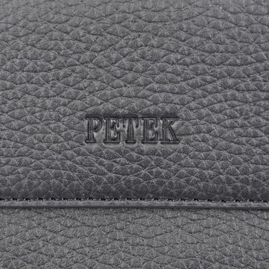 Барсетка гаманець Petek з натуральної шкіри 703--46d-01 чорна