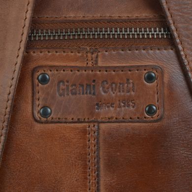 Рюкзак Gianni Conti з натуральної шкіри із відділенням під ноутбук 4102418-tan