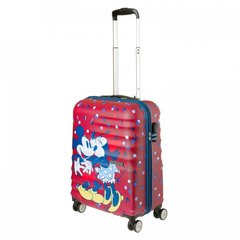 Дитяча пластикова валіза на 4х колесах Wavebreaker Disney Mickey & Minnie American Tourister 31c.000.001 мультиколір