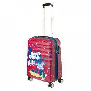 Дитяча пластикова валіза на 4х колесах Wavebreaker Disney Mickey & Minnie American Tourister 31c.000.001 мультиколір