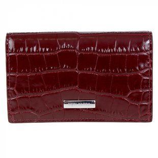 Визитница для личных визиток из натуральной кожи Neri Karra 0083.112.50 бордовая