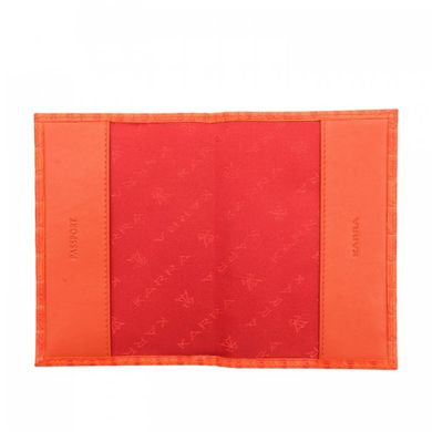 Обложка для паспорта из натуральной кожи Karra k0040.1-25.37 оранжевая