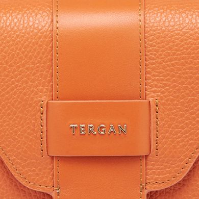 Сумка жіноча Tergan з натуральної шкіри 79984-orange/floater-orange/analin