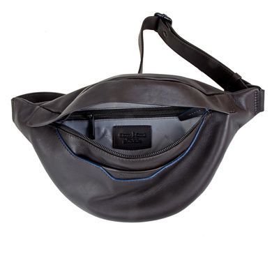 Сумка на пояс Gianni Conti з натуральної шкіри 4905173-dark brown