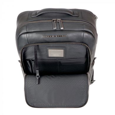 Рюкзак з натуральної шкіри з відділенням для ноутбука Porsche Design Roadster ole01602.001 чорний