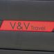 Чемодан из ткани V&V на 4 сдвоенных колесах tr-8022-55-black:3