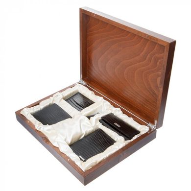 Подарочный мужской набор из натуральной кожи Neri Karra 0380/0026n/0040/4016/0101.1-32.01 черная