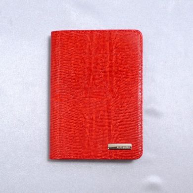 Обкладинка для паспорта з натуральної шкіри Neri Karra 0040.red-3