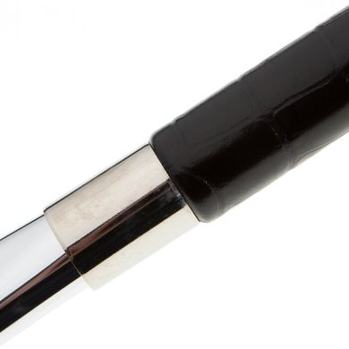Ложка для взуття Pasotti середня shoehoorn-cono tortiglione-pelle black-medium