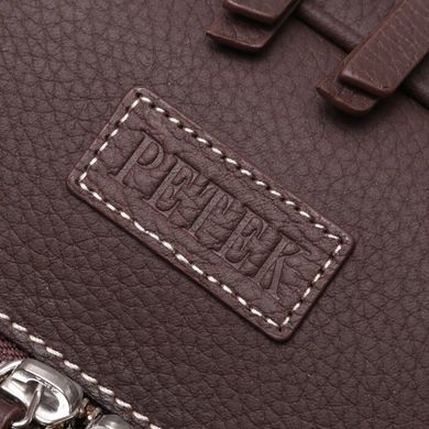 Сумка-портфель Petek из натуральной кожи 3868-234-kd2 коричневый