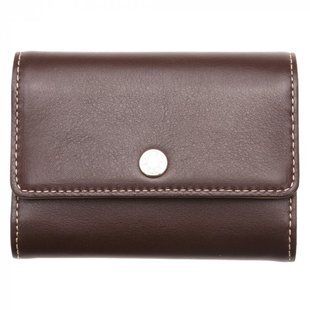 Визитница для личных визиток Neri Karra из натуральной кожи 0288.3-01.49/3-01.65 коричневая