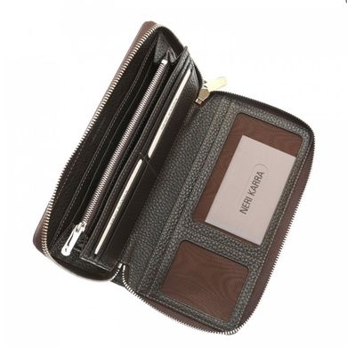 Барсетка-гаманець Neri Karra з натуральної шкіри 0954n.55.49 коричнева