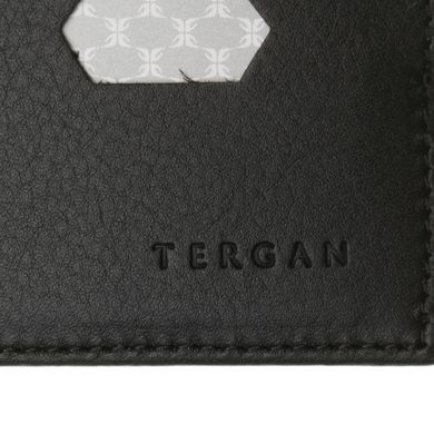 Визитница для личных визиток из натуральной кожи Tergan 42451-siyah/nappa
