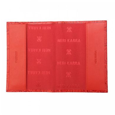Обкладинка для паспорта з натуральної шкіри Neri Kara 0040.1-20.25 червоний