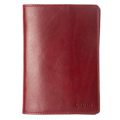 Обкладинка для паспорта Giudi з натуральної шкіри 6764/gd-05 червоний