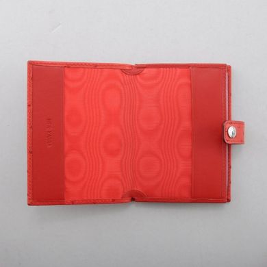 Обложка комбинированная для паспорта и прав из натуральной кожи Neri Karra 0031.1-27.05 красная