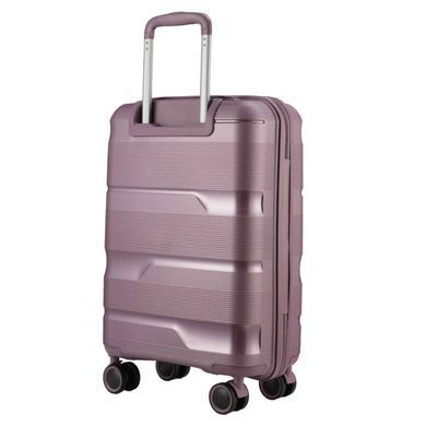 Валіза з поліпропілену Metallo V&V на 4 здвоєних колесах tr-8023-55-violet