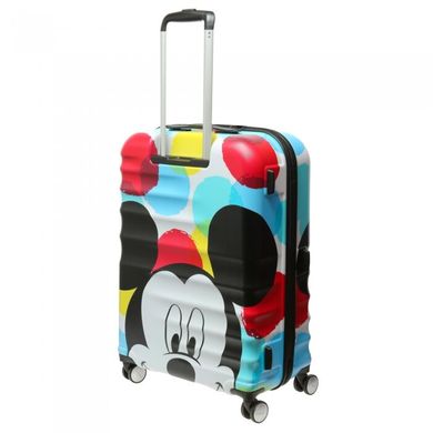 Дитяча пластикова валіза на 4х колесах Wavebreaker Mickey Mouse American Tourister 31c.012.004 мультиколір