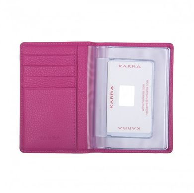 Обкладинка для прав Karra з натуральної шкіри k10005n.803.27 рожева