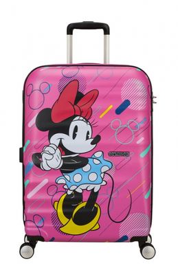 Детский чемодан из abs пластика Wavebreaker Disney-Future Pop American Tourister на 4 сдвоенных колесах 31c.070.004