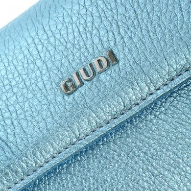 Гаманець жіночий Giudi з натуральної шкіри 7421/lgp/cin/ae-37 блакитний