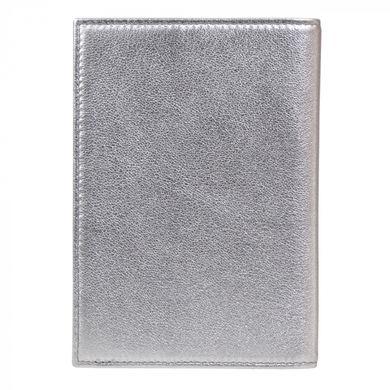 Обкладинка для паспорта з натуральної шкіри Neri Karra 0040.25.144 сріблястий