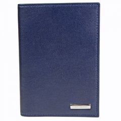 Обкладинка для паспорта  з натуральної шкіри Neri Kara 0110l.02.107 темно синій