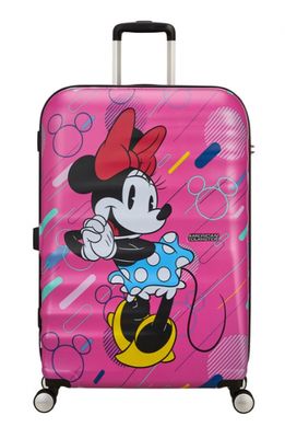 Детский чемодан из abs пластика Wavebreaker Disney-Future Pop American Tourister на 4 сдвоенных колесах 31c.070.007