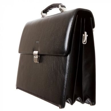 Класичний портфель Petek з натуральної шкіри 824-46b-01 чорний