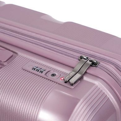 Валіза з поліпропілену Metallo V&V на 4 здвоєних колесах tr-8023-65-violet
