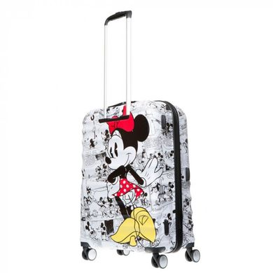 Дитяча пластикова валіза на 4 здвоєних Wavebreaker Disney Minnie Mouse Comix American Tourister 31c.025.004 мультиколір