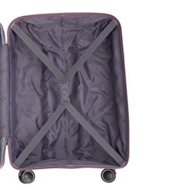 Валіза з поліпропілену Metallo V&V на 4 здвоєних колесах tr-8023-65-violet