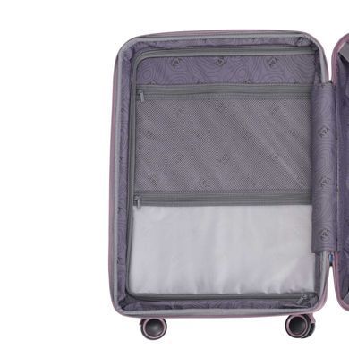 Валіза з поліпропілену Metallo V&V на 4 здвоєних колесах tr-8023-65-violet