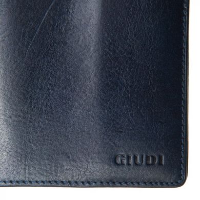 Обкладинка для паспорта Giudi з натуральної шкіри 6764/gd-07 синій