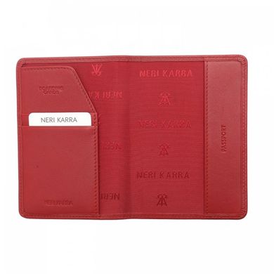 Обложка для паспорта из натуральной кожи Neri Karra 0110.3-01.05 красный