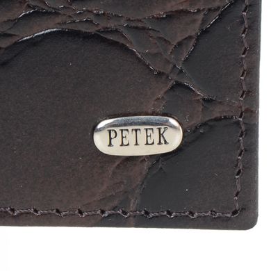 Обкладинка для паспорта Petek з натуральної шкіри 581-040-02 коричнева