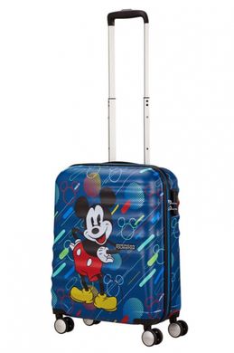 Детский чемодан из abs пластика Wavebreaker Disney-Future Pop American Tourister на 4 сдвоенных колесах 31c.071.001