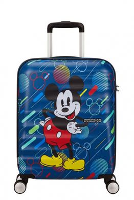 Детский чемодан из abs пластика Wavebreaker Disney-Future Pop American Tourister на 4 сдвоенных колесах 31c.071.001