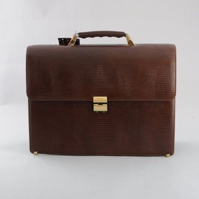 Класичний портфель Petek з натуральної шкіри 824-041-02 коричневий