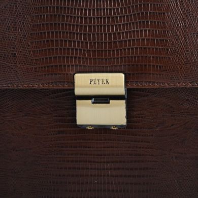 Портфель классический Petek из натуральной кожи 824-041-02 коричневый
