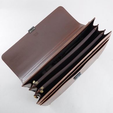 Класичний портфель Petek з натуральної шкіри 824-041-02 коричневий