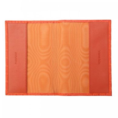 Обложка для паспорта из натуральной кожи Neri Karra 0040.1-25.37 оранжевая