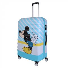 Дитяча валіза з abs пластика Wavebreaker Disney American Tourister на 4 здвоєних колесах31c.031.007