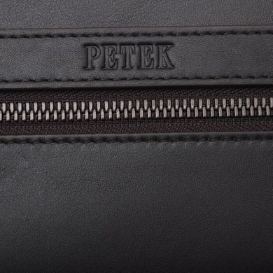 Борсетки гаманець Petek з натуральної шкіри 702-167-02 коричневий