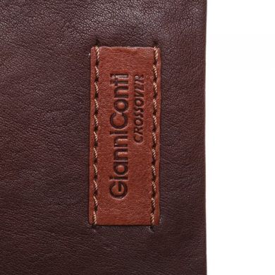 Гаманець чоловічий Gianni Conti з натуральної шкіри 997387-dark brown/leather