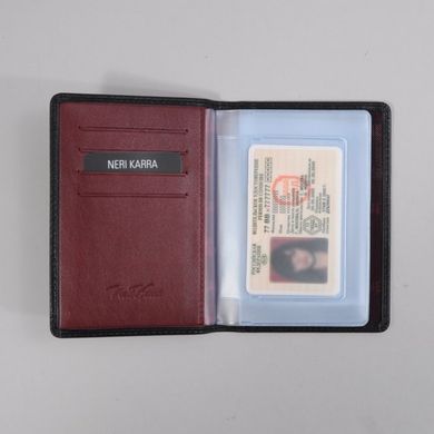 Обкладинка для прав Neri Karra з натуральної шкіри 0032.01.01/72 чорна