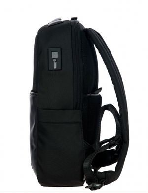 Рюкзак з нейлону зі шкіряною обробкою з відділення для ноутбука та планшета Monza Brics br207720-909