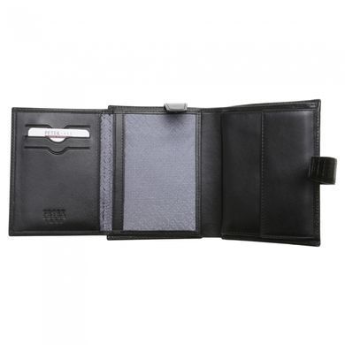 Кошелёк мужской Petek из натуральной кожи 433-041-01 чёрный