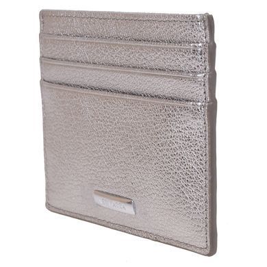 Кредитница из натуральной кожи Neri Karra 0136n.02.144 серебристый
